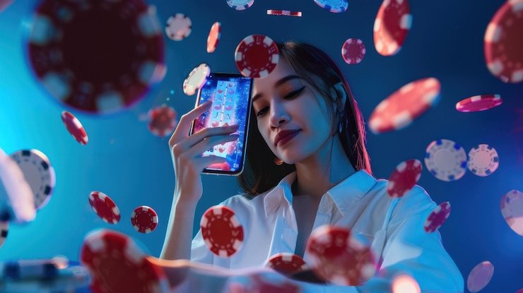 Tampilan saldo akun rajabandar88 di layar mobile dengan meja casino langsung